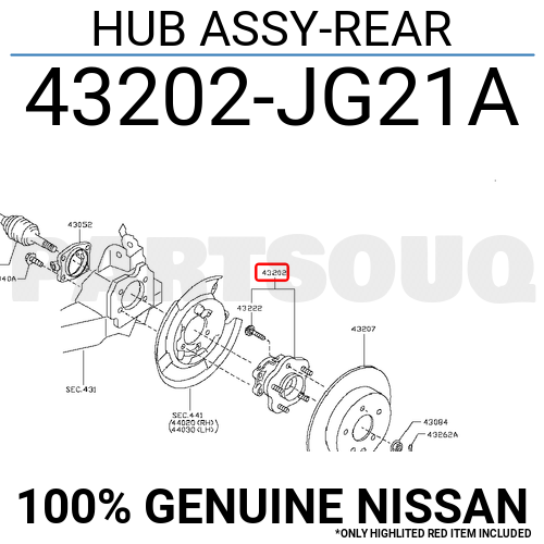 Nissan 43202 jg21a