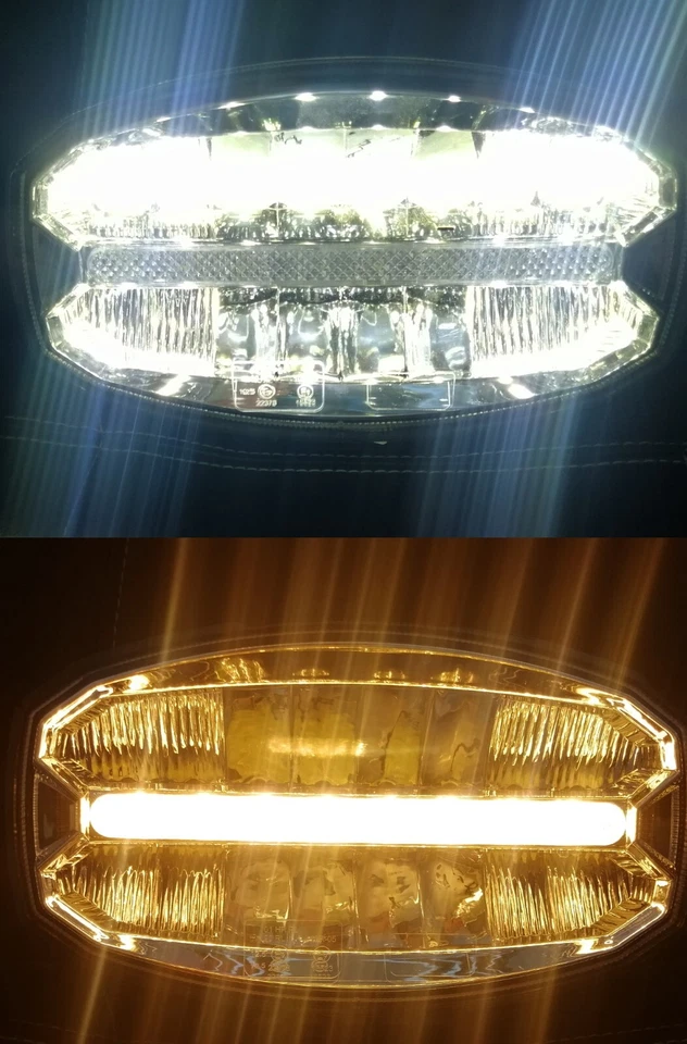 9" Jumbo Oval LED Combo Amber DRL Spot Light x2 For Volvo FL FE FMX FM4 FH E9 — 第 3/4 张图片