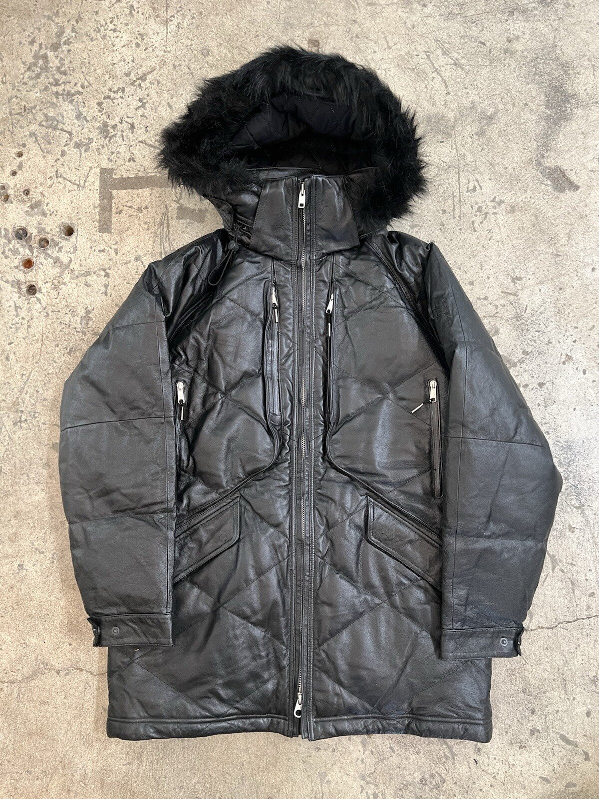 SACAI X NIKE Raro campione inedito Nike parka pelle Air Force 1 20 anni anniversario 2002