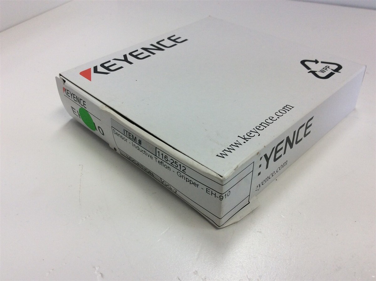 Keyence EH-910 Shielded Fluoroplastic Cylindrical Sensor 0-2mm 