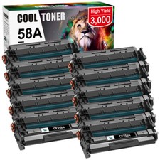 10 CF258A 58A Toner Cartridge For HP LaserJet Pro M404 M404n MFP M428fdw No Chip