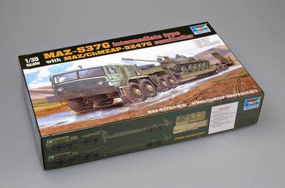 Trumpeter 1/35 00211 MAZ-537G Mid with Semi-Trailer