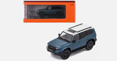 Voiture Miniature GCD 1:64 Toyota Land Cruiser Prado 2024 - Bleu - Diecast