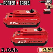2PACK 20 Volt Lithium-Ion Battery for PORTER CABLE 20V Max PCC680L PCC685L Tool