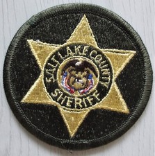 Salt Lake County Sheriff Police Patch Utah