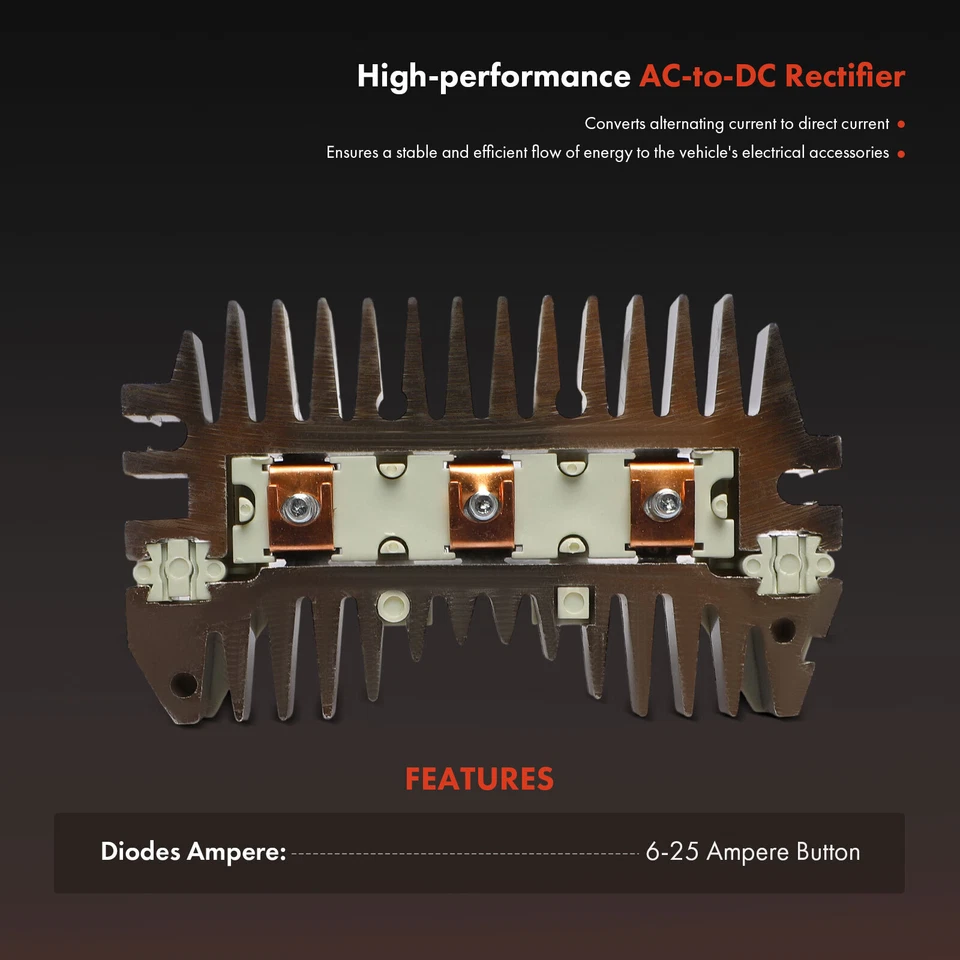 Alternator 整流器二极管适用于别克 Regal 1973 - 1978 凯迪拉克 6 - 25 安培按钮 — 第 2/4 张图片