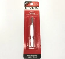 Revlon Deluxe Tweezer Extra-Fine Tips Target Hairs 2530-34 Slant Tips 