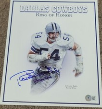 Randy White Signed Dallas Cowboys Ring Of Honor 94 Print 9.5x11.5 Beckett Photo