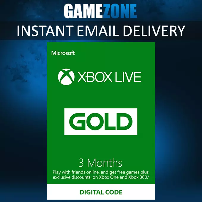 Microsoft Live Gold Card 1 Mês - Live Brasil - Xbox 360 e Xbox One