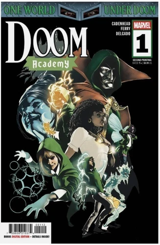 DOOM ACADEMY #1 2ND PRINT MARVEL COMICS 2025 PABLO VILLALOBOS MAIN COVER NM