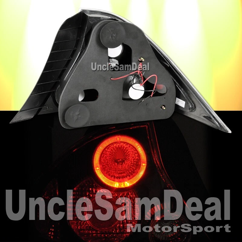 ДЛЯ 01-03 HONDA CIVIC 2DR КУПЕ КРАСНЫЙ HALO ОБОД ЗАДНИЕ ФОНАРИ ЧЕРНАЯ ПАРА - Изображение 2 из 2