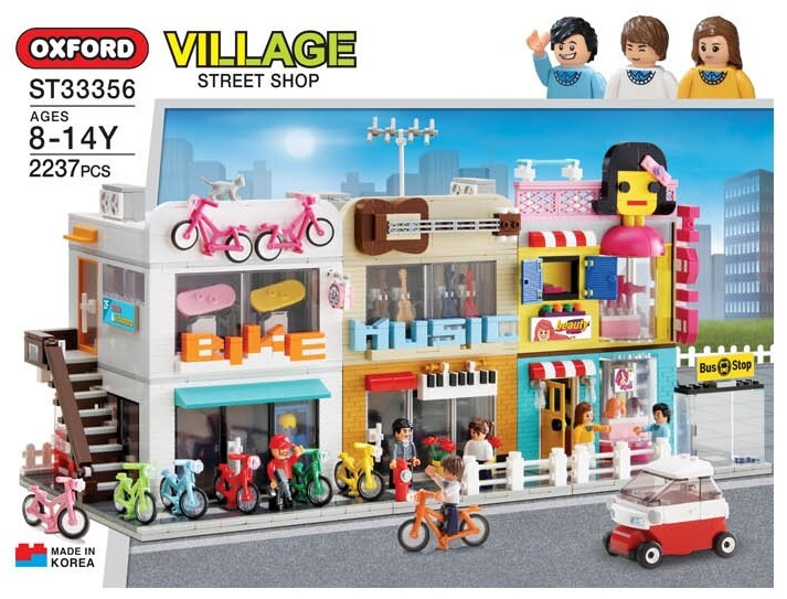 Oxford ST33356 Village Street Shop 2237 Pcs Brick Building Set