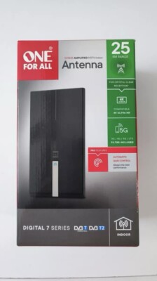 One For All Amplified Indoor 5G 4K Antenna 