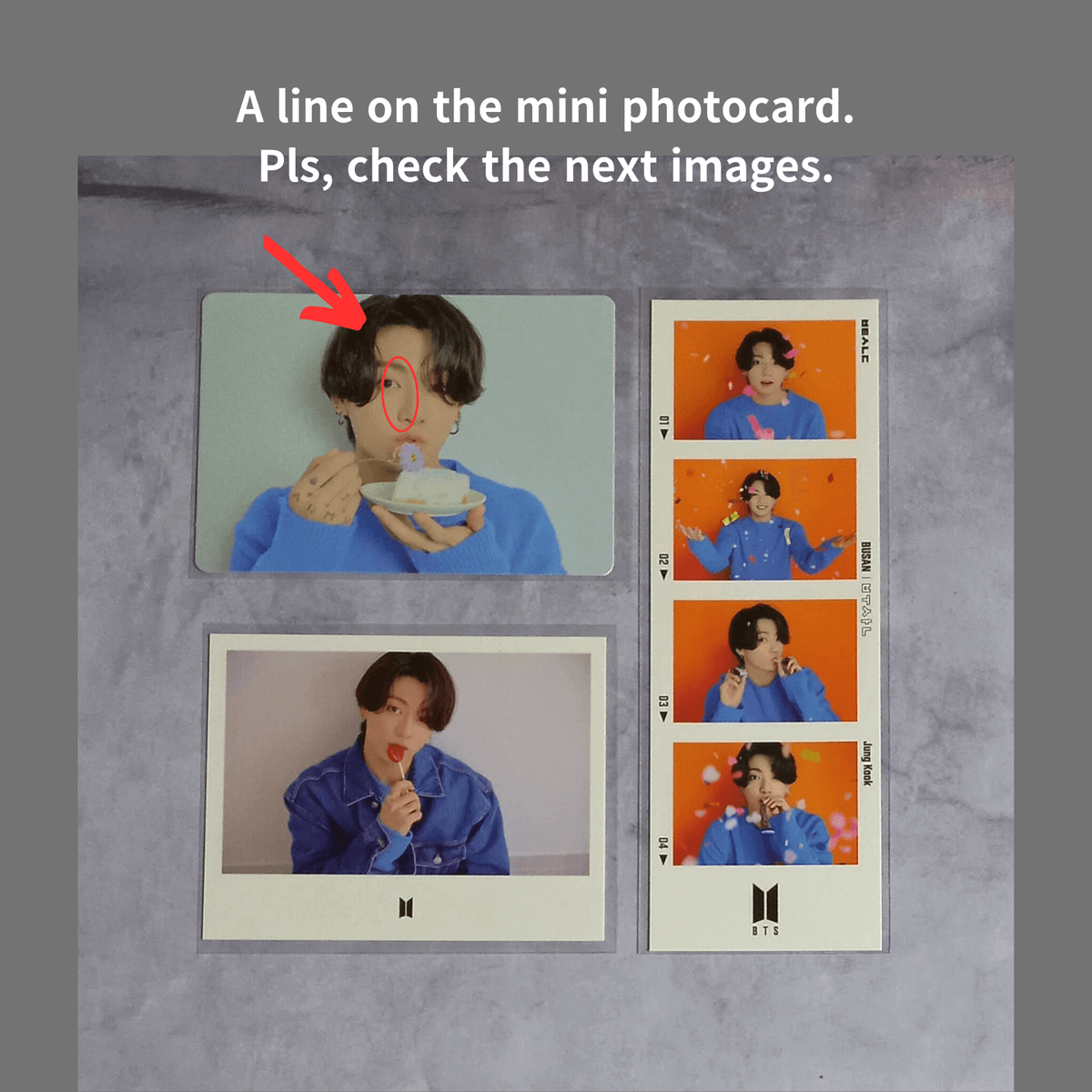 BTS Yet to Come in Busan Mini Photo Card 4-Cut Instant Photo