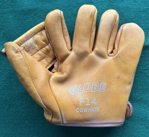 Vintage Globe F14 NOS Baseball Glove Circa 1950s - Imagen 1 de 6