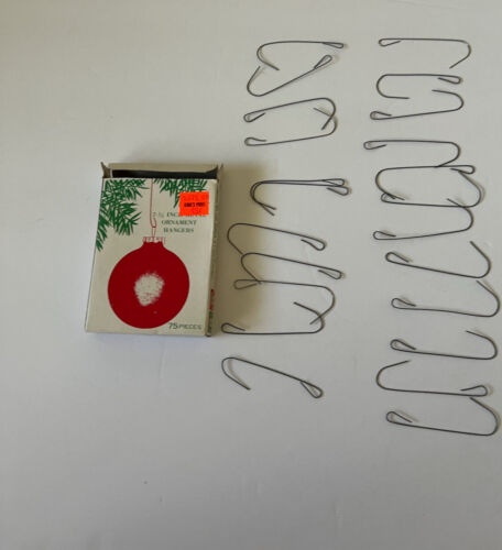 Vintage Commodore Long 2 1/2" Metal Christmas Tree Ornament 23 Hook Hangers - Picture 1 of 3