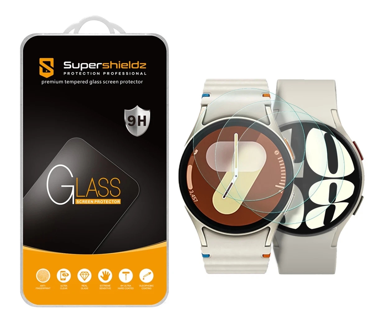 3 Pellicole Protettive In Vetro Temperato Per Smartwatch Fitonme FMK I32 - Durezza 9H, Trasparente, Facile Installazione, Senze Bolle, Antigraffio - 2