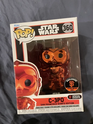 FunkoPop! Star Wars: C-3PO SF Giants Stadium Exclusive Orange Chrome #360