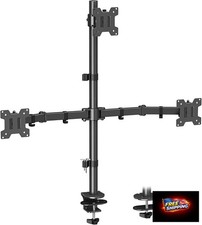 MOUNT PRO Triple Monitor Mount, Monitor Desk Mount for 3 Screens up to 32 inch,
