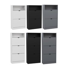 Narrow 2 3 Drawer Organiser Hallway Shoe Cabinet Storage Unit Display Chest