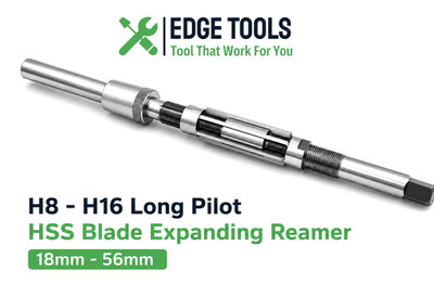 Long Pilot HSS Blade Adjustable Expanding 18mm - 56mm Hand Reamers USA TOOLS