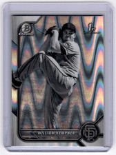 2022 Bowman Draft Chrome William Kempner San Francisco Giants #BDC-3 1st Lava