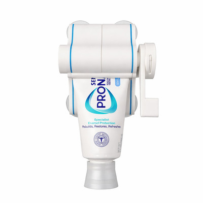 UZTEK Toothpaste Dispenser, One-Hand Operation, Wall Mounted, Quick installation