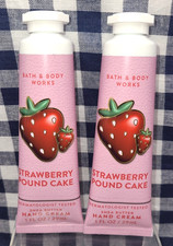 2-Pack ALL NEW Strawberry Pound Cake Hand Cream 1 oz Bath Body Works