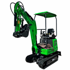 1 Ton B&S Engine Mini Excavator w/Retractable Tracks Hydraulic Thumb KX12-CDB