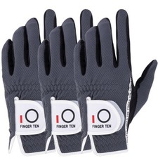 Golf Gloves Mens Left Hand Value 3 Pack All Weather Grip S M L ML XL US Stock