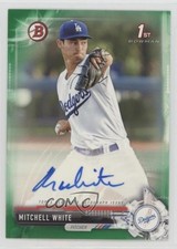 2017 Bowman Retail Prospect Green 80/99 Mitchell White #PA-MW Auto 15nq