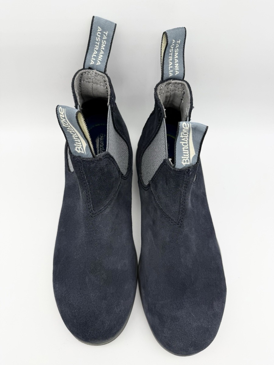 Blundstone Chelsea Suede Summer Series Ankle Boots Navy Grey Size 10 UK, 11 Men Midnight Navy Suede Leather Chelsea Boots, Men main image 2