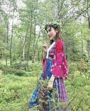 Zara floral long dress costume traditional classic scotland clothing women new