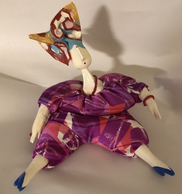 Vintage RARE Bean Bag French Artist Poupee Millet Glamour Doll 1990 11  T France