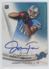 2013 Topps Platinum Auto Rookie Refractors Joseph Fauria #A-JFA Auto 7p8