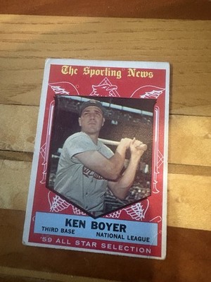1959 Topps Baseball #557 KEN BOYER Small Corner Crease ￼