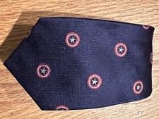 Marvel Captain America Navy Tie 100 Silk
