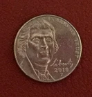 2010 P Jefferson nickel - actual coin -  Free shipping