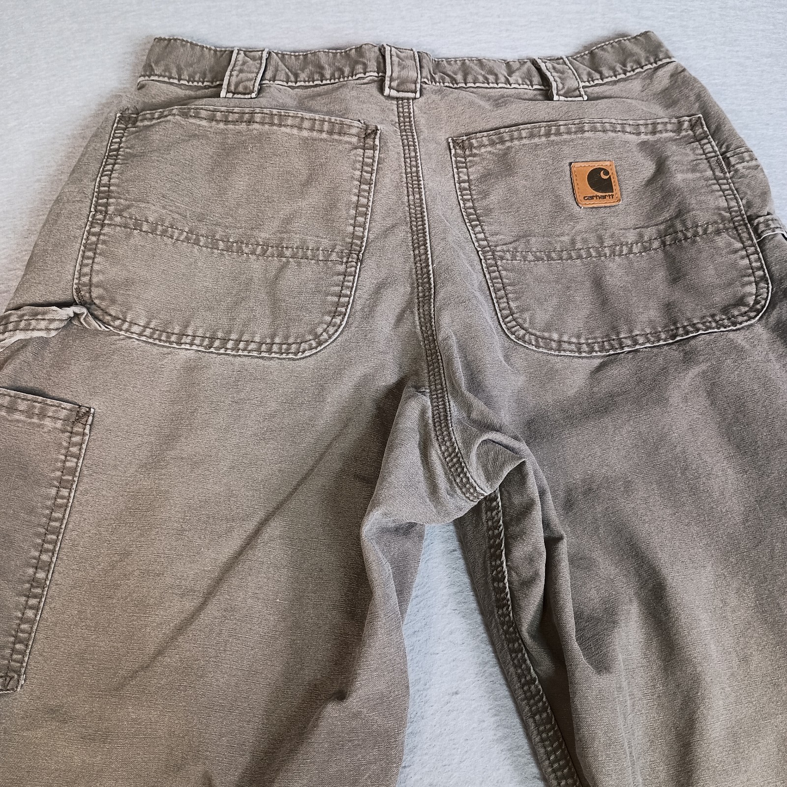 Carhartt Men’s 32x30 Carpenter Canvas Utility Frayed Hem Outdoor Pants Fit 30x29 thumbnail 7