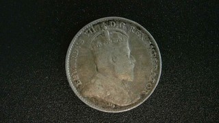 1902 Edward VII 5 Cent Half Dime 1902 Canadian 92.5% Silver Coin Auc143