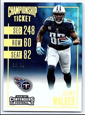 2016 Contenders Championship Ticket Delanie Walker 100 #/99