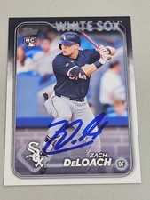 2024 Topps ZACH DELOACH White Sox In-Person Signed Autographed AUTO