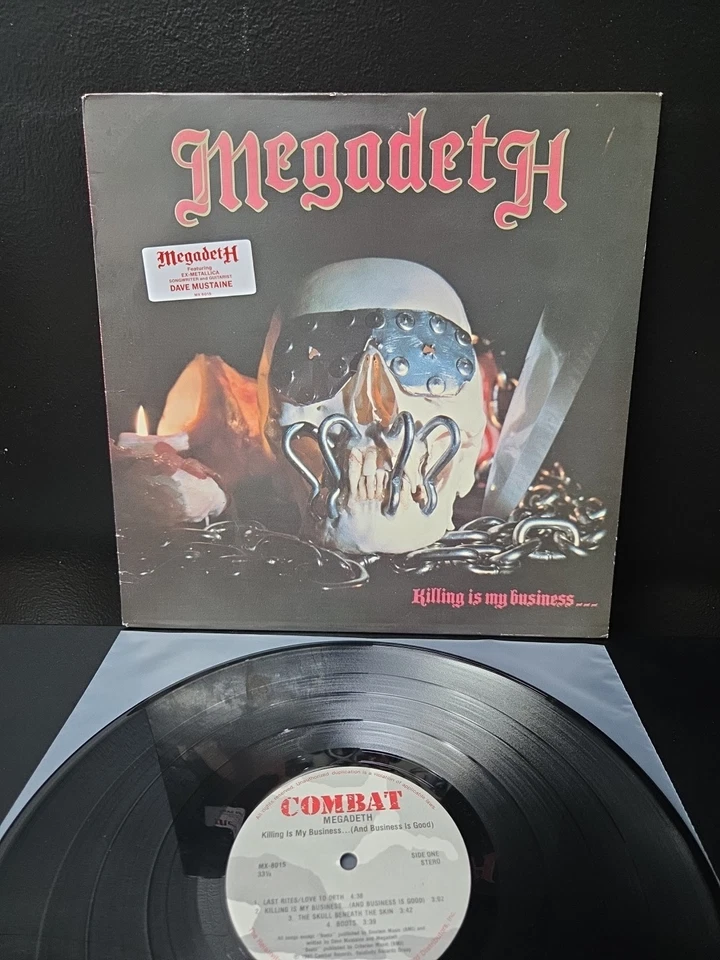 Megadeth Killing Is My Business Lp Vinyl OG 1985 Combat Press W/Hype Sticker EX - Image 2 of 4