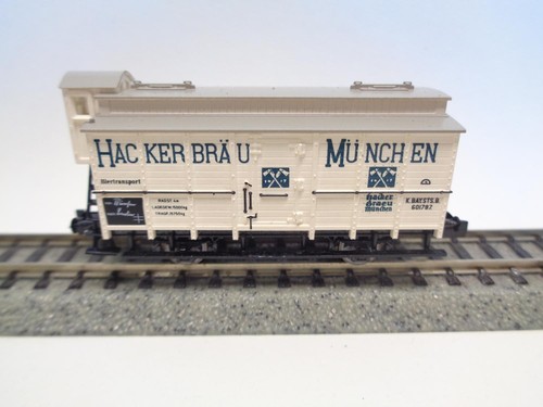 Vagón de cerveza MINITRIX HACKERBRÄU MUNICH K der. K.Bay.Sts.B. (22995) | Zustand: Gebraucht