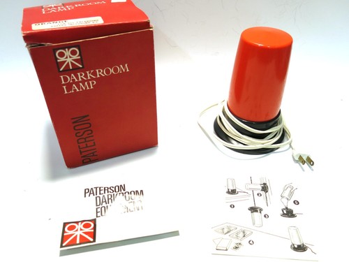 Vintage Paterson Safelight Lampe rot/orange Dunkelkammer Fotografie, getestet - Bild 1 von 4