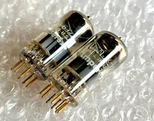 2 Amperex USN-6922 E88CC Gold Pin Vacuum Tubes NOS/NIB Pair