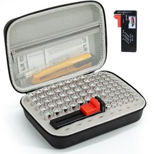 Battery Organizer Storage Case with Tester for AA AAA Button Battery Holder C...