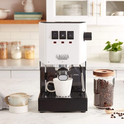 Gaggia RI9380/48 Classic Evo Pro Espresso Machine, Polar White
