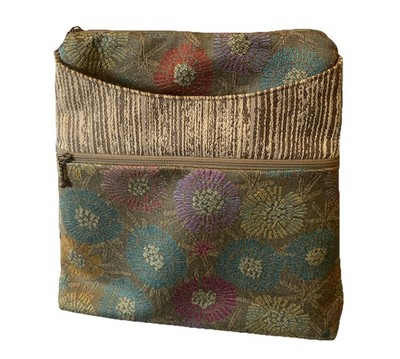 Maruca Sparrow Crossbody Bag Spring Floral Starburst Jacquard Lightweight Artsy