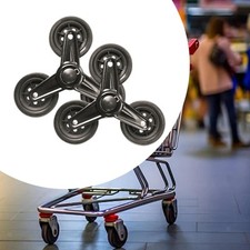 2Pcs Stair Climbing Wheels Replacement Shopping Cart Stair Climbing Wheels